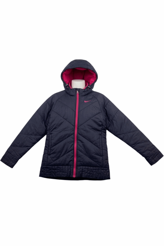 NIKE Hooded Puffer Jacket Blue Kids L (12-13 Years)