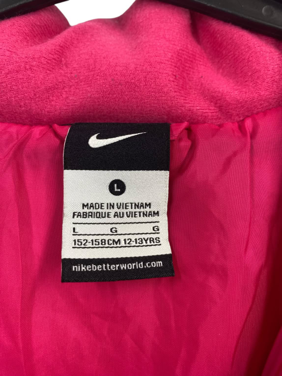 NIKE Hooded Puffer Jacket Blue Kids L (12-13 Years)