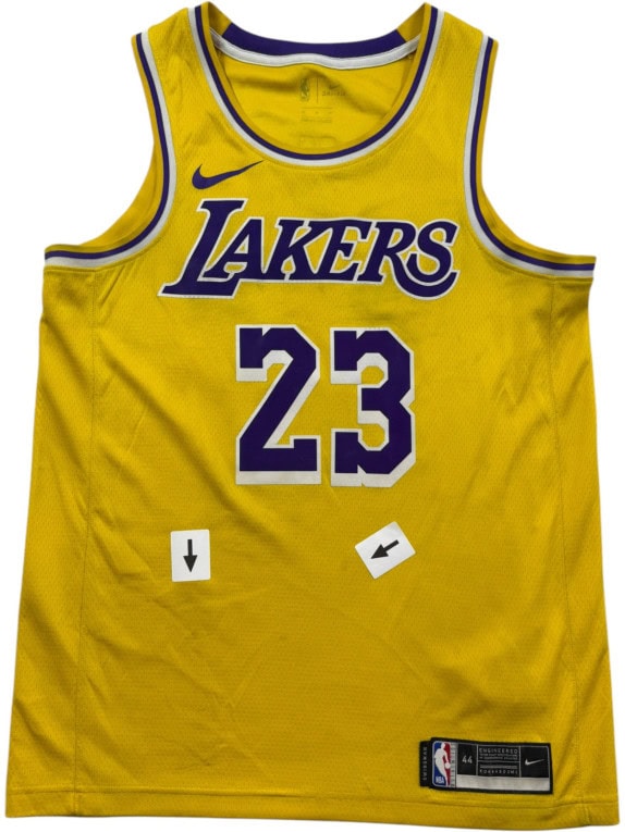 NIKE NBA LAKERS JAMES ΦΑΝΕΛΑ ΜΠΑΣΚΕΤ SPORTSWEAR ΚΙΤΡΙΝΟ ΑΝΤΡΙΚΟ PRE OWNED M