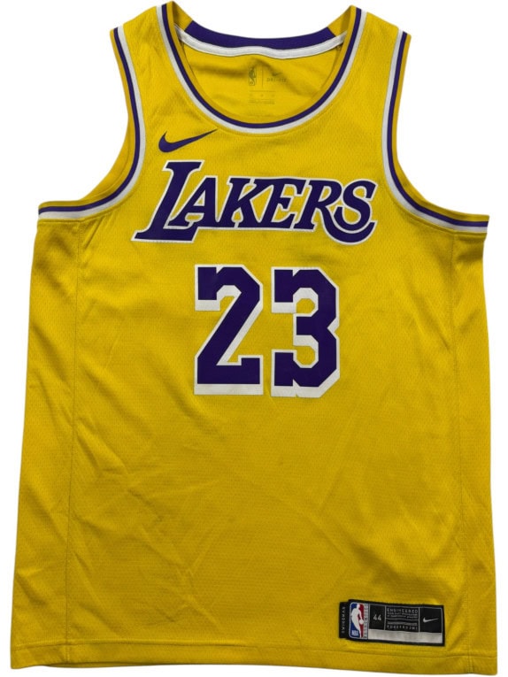 NIKE NBA LAKERS JAMES ΦΑΝΕΛΑ ΜΠΑΣΚΕΤ SPORTSWEAR ΚΙΤΡΙΝΟ ΑΝΤΡΙΚΟ PRE OWNED M