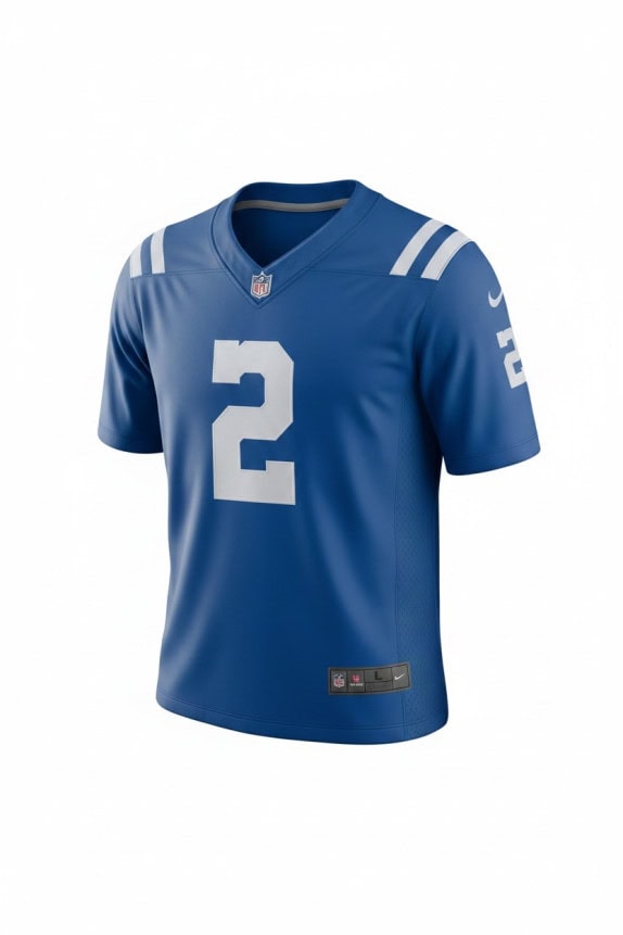 NIKE NFL FOOTBALL JERSEY SPORTSWEAR ROYAL BLUE MENS PRE OWNED L