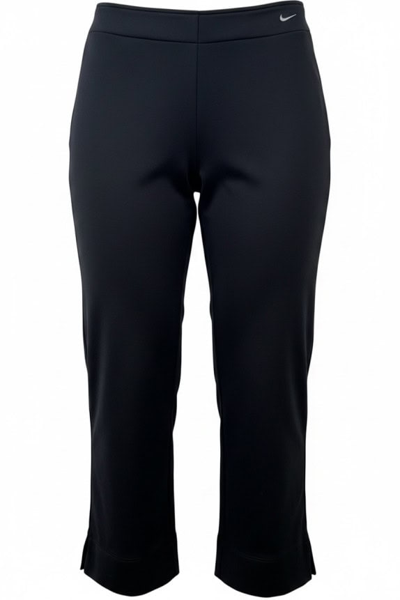 NIKE CAPRI PANTS SPORTSWEAR BLACK WOMENS PRE OWNED M