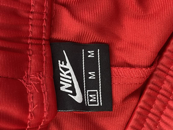 NIKE PANTALONI TUTA ATHLETIC ROSSO UNISEX PRE OWNED M