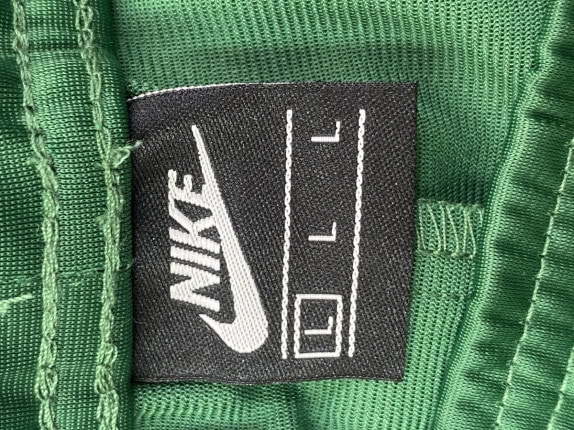 NIKE TRACK PANTS SPORT GREEN MALE PRE OWNED L