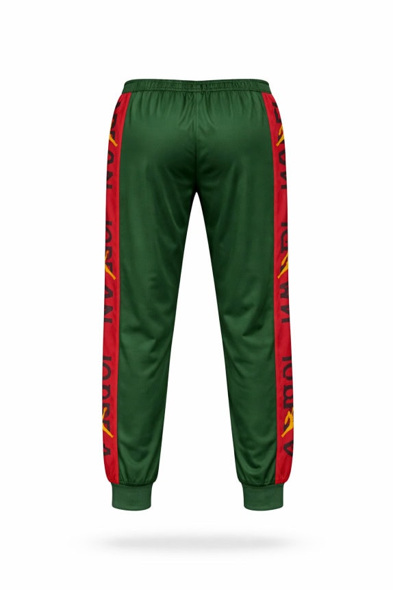 NIKE TRACK PANTS SPORT GREEN MALE PRE OWNED L