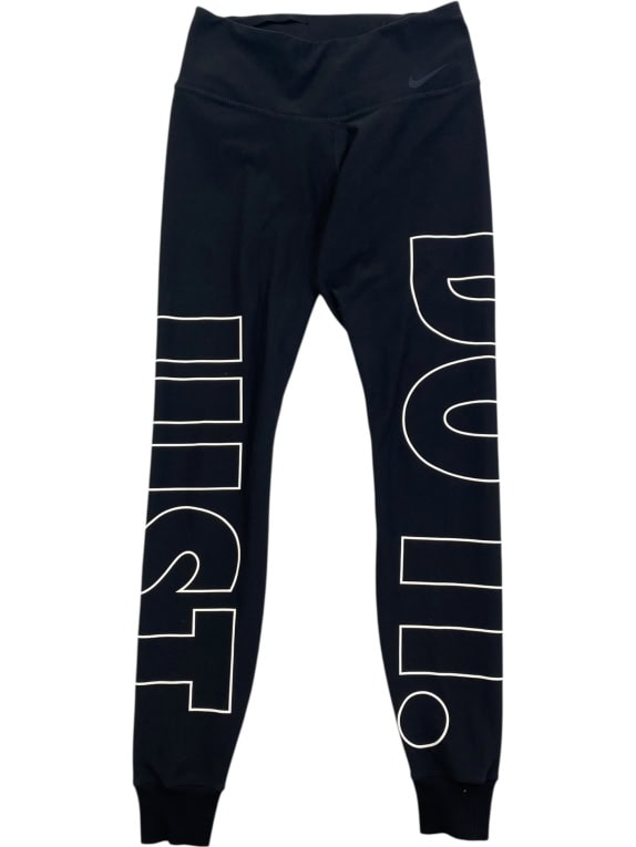 NIKE Παντελόνι Φόρμας DRI-FIT JUST DO IT Logo Μαύρο Γυναικείο S
