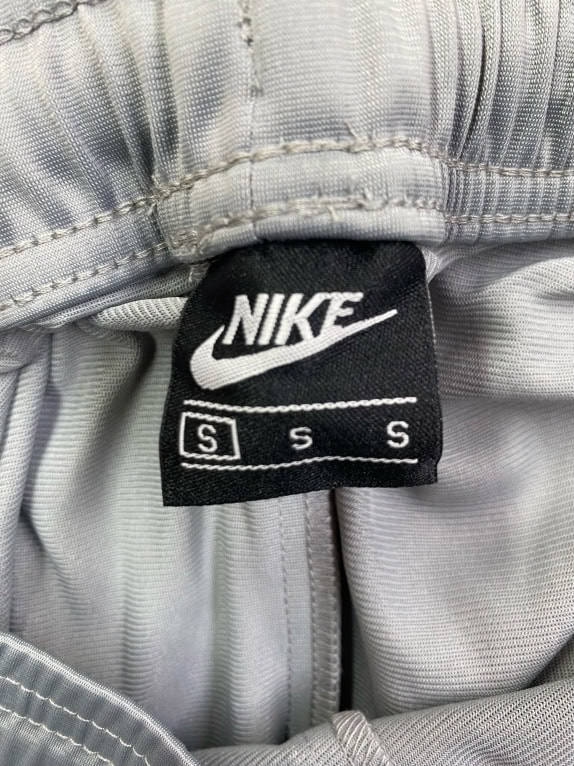 NIKE Jogger Track Pants with Multi-Swoosh Side Tape Grey Unisex Small