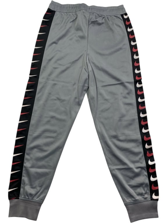 NIKE Jogger Track Pants with Multi-Swoosh Side Tape Grey Unisex Small