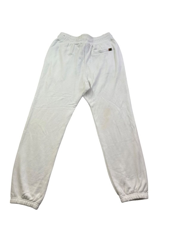 NIKE PANTALONI TUTA MINIMAL SPORTSWEAR OFF WHITE UNISEX PRE OWNED M