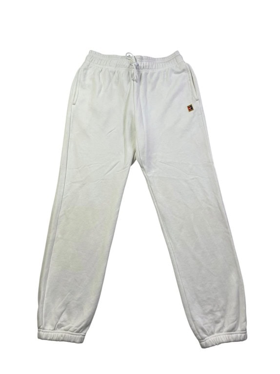 NIKE PANTALONI TUTA MINIMAL SPORTSWEAR OFF WHITE UNISEX PRE OWNED M