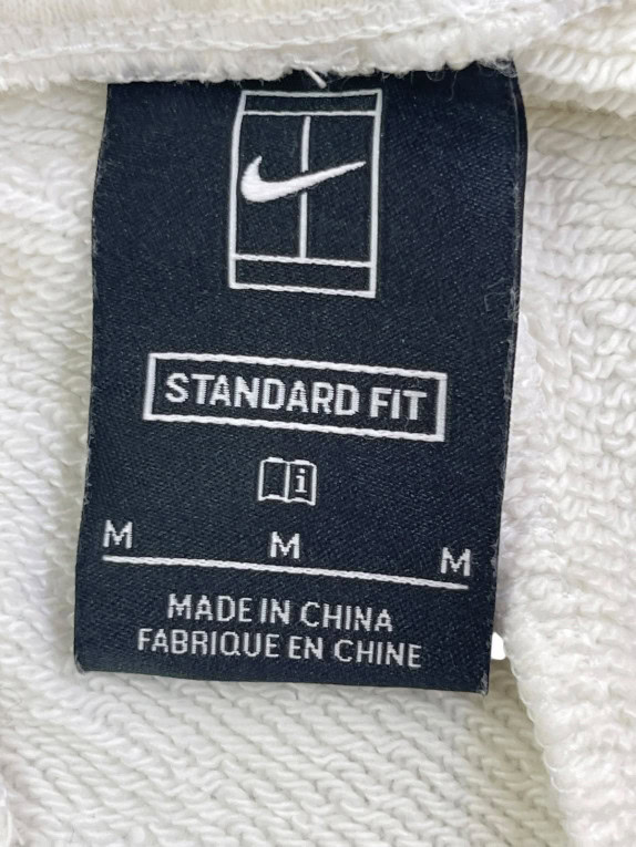 NIKE PANTALONI TUTA MINIMAL SPORTSWEAR OFF WHITE UNISEX PRE OWNED M