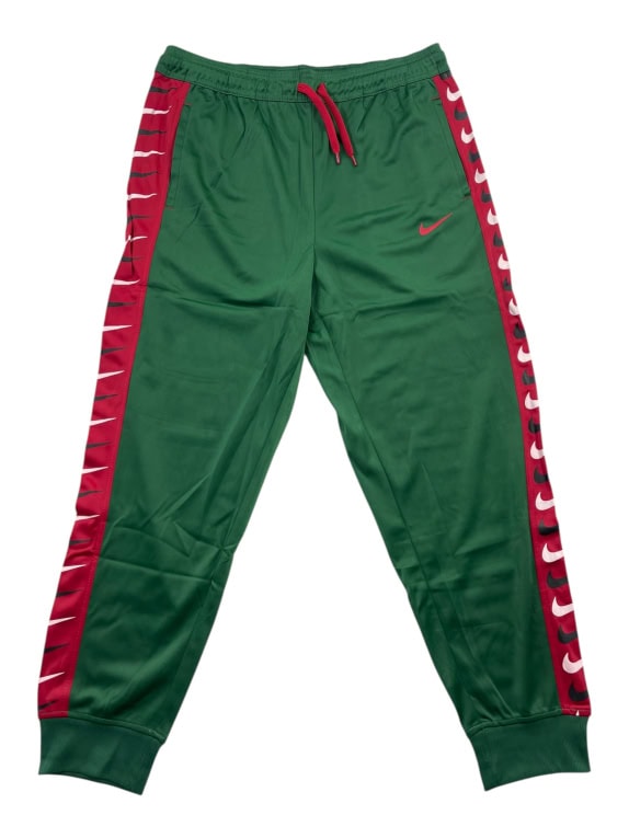 NIKE TRACK PANTS REPEAT SWOOSH GREEN MEN'S XL