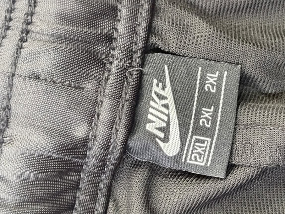 NIKE TRACK PANTS STREETWEAR BLACK MEN PRE OWNED 2XL