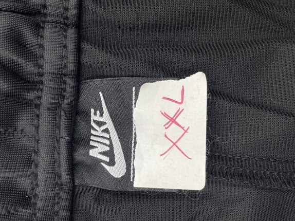 NIKE TRACK PANTS STREETWEAR BLACK MEN PRE OWNED XXL
