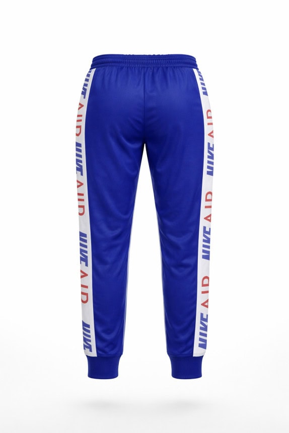 NIKE PANTALONI TUTA STREETWEAR BLU UOMO PRE OWNED L