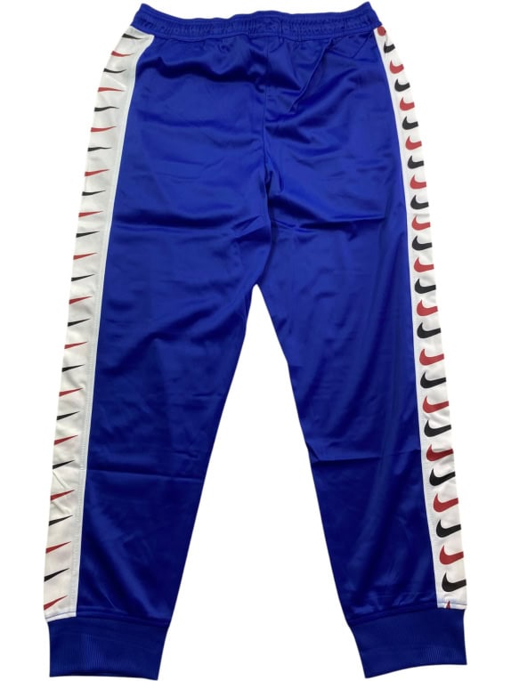 NIKE Pantaloni tuta con logo Swoosh e bande, blu, unisex L