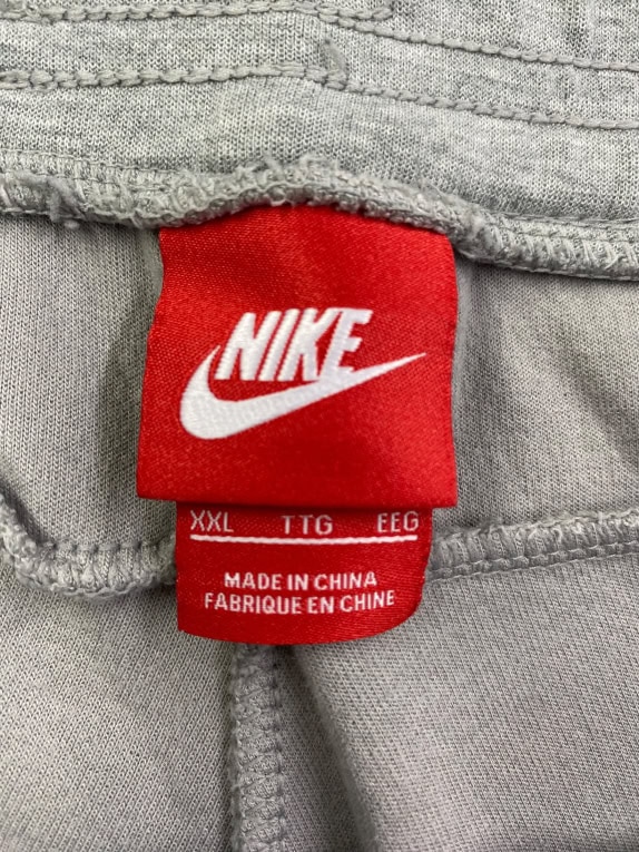 NIKE SWEATPANTS TECH FLEECE STYLE LOGO GREY MENS XXL