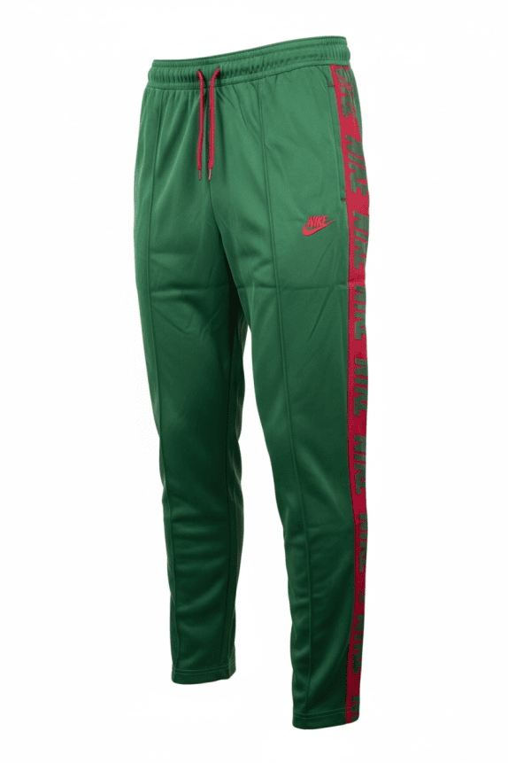 NIKE pantaloni tuta track pants con bande laterali logo verdi da uomo XL