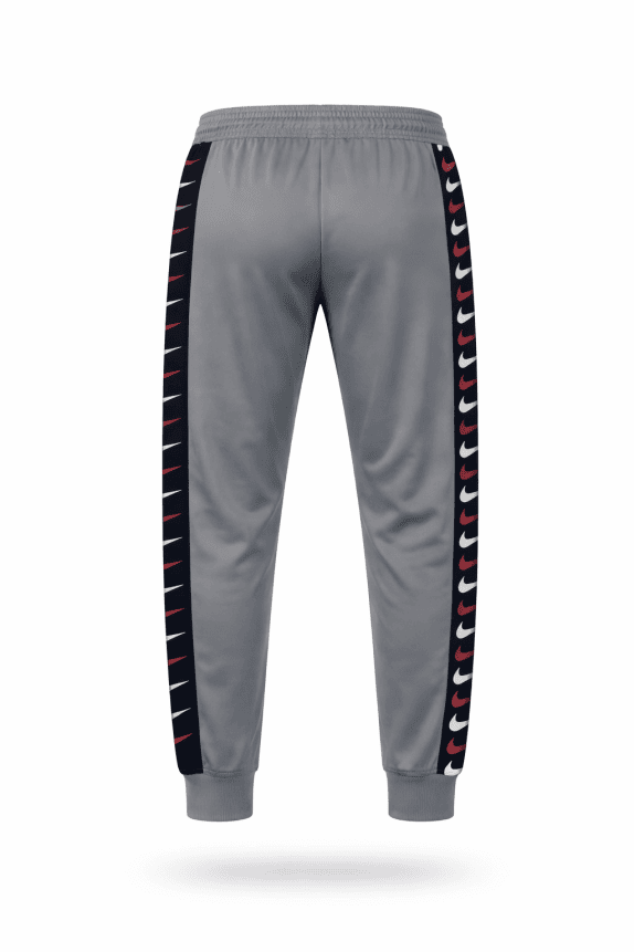 NIKE TRACK PANTS ATHLETIC GREY MEN PRE OWNED L