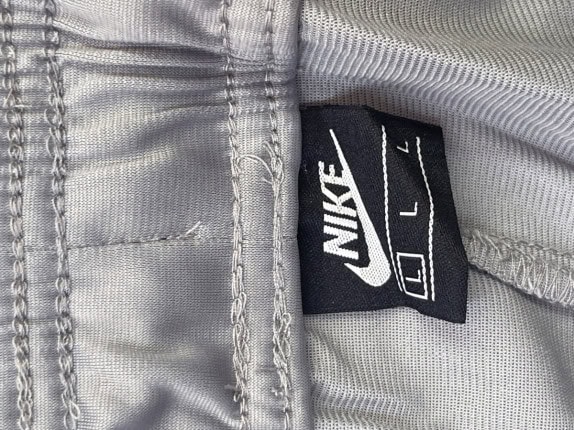 NIKE TRACK PANTS ATHLETIC GREY MEN PRE OWNED L