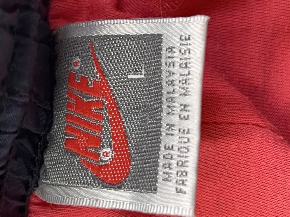 1990s NIKE PANTALONI TRACK ATHLETIC NERO DONNA PRE OWNED L