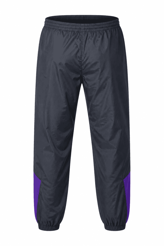 1990s NIKE PANTALONI TRACK ATHLETIC NERO DONNA PRE OWNED L