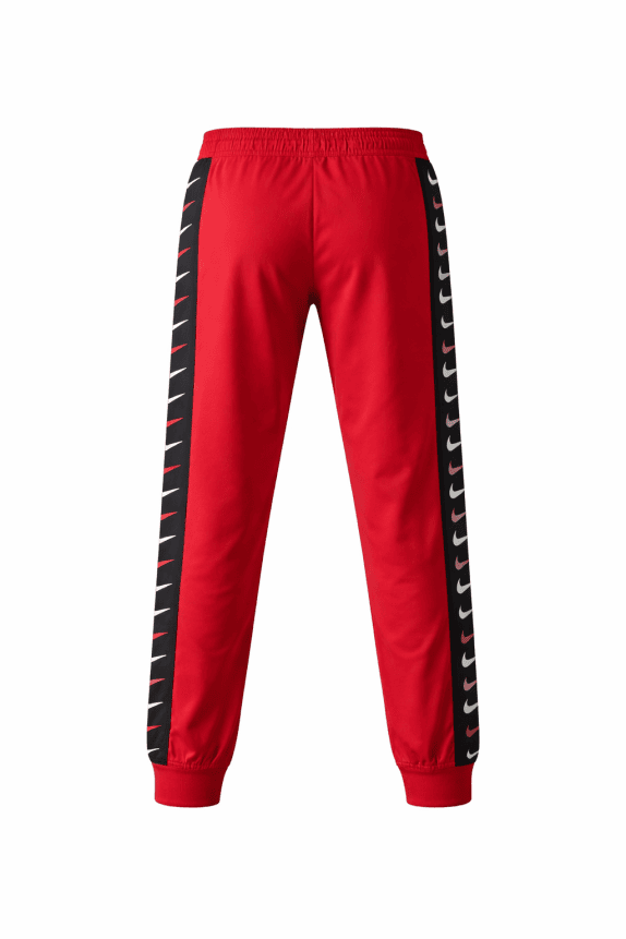 NIKE TRACK PANTS SPORTSWEAR RED MEN PRE OWNED L