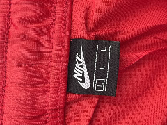 NIKE TRACK PANTS SPORTSWEAR RED MEN PRE OWNED L