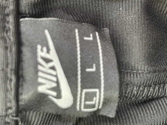 NIKE TRACK PANTS SPORTSWEAR BLACK MEN PRE OWNED L
