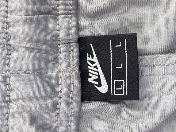 NIKE TRACK PANTS SPORTY GREY MALE PRE OWNED L