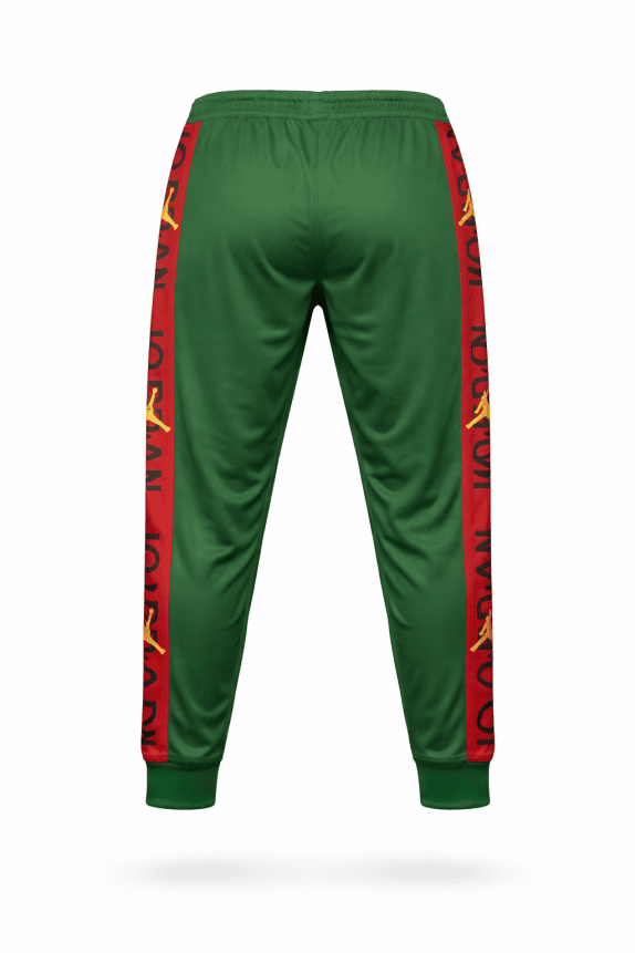 JORDAN PANTALONI TRENDY VERDE UOMO PRE OWNED 2XL