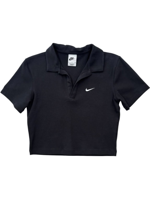 NIKE POLO MINIMAL NERO DONNA PRE OWNED S