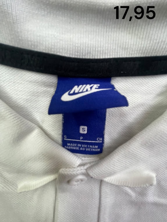 Nike Polo Shirt Casual Logo White Men’s S