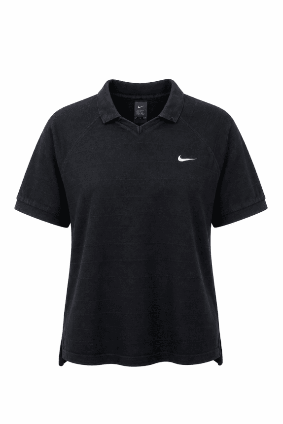 NIKE POLO SHIRT MINIMAL BLACK MEN PRE OWNED XL