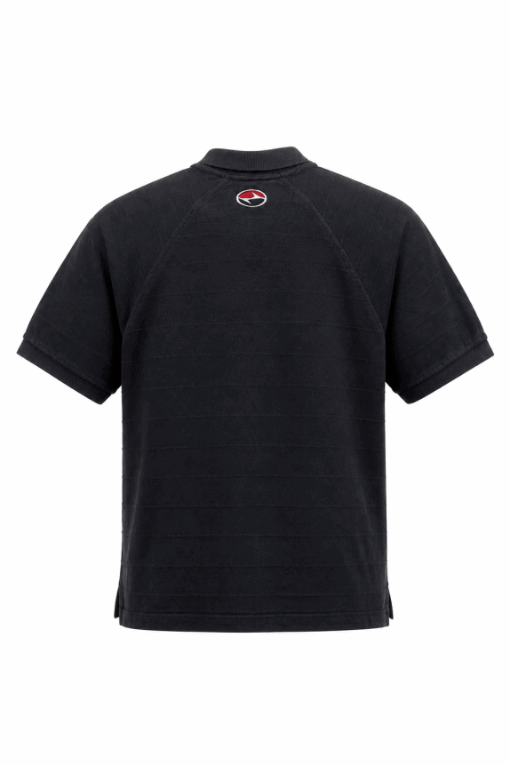 NIKE POLO SHIRT MINIMAL BLACK MEN PRE OWNED XL