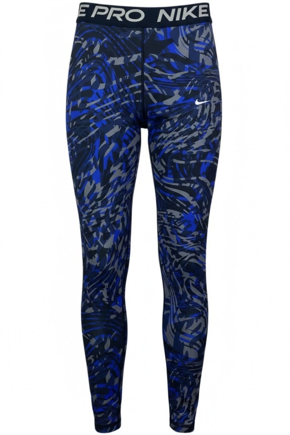 NIKE PRO COMPRESSION TIGHTS ATHLETIC GRAPHIC BLUE BLACK MEN PRE OWNED S