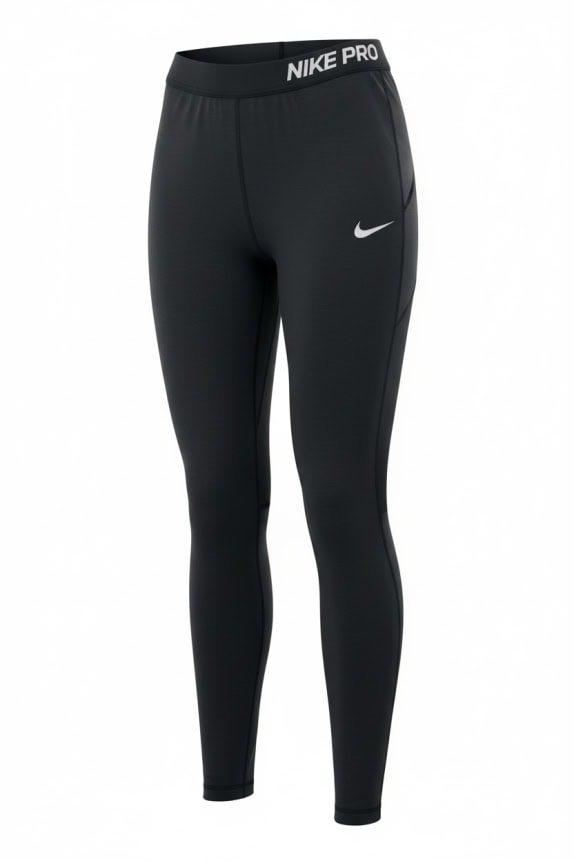 NIKE Pro Κολάν Athletic Logo Μαύρο Γυναικείο S