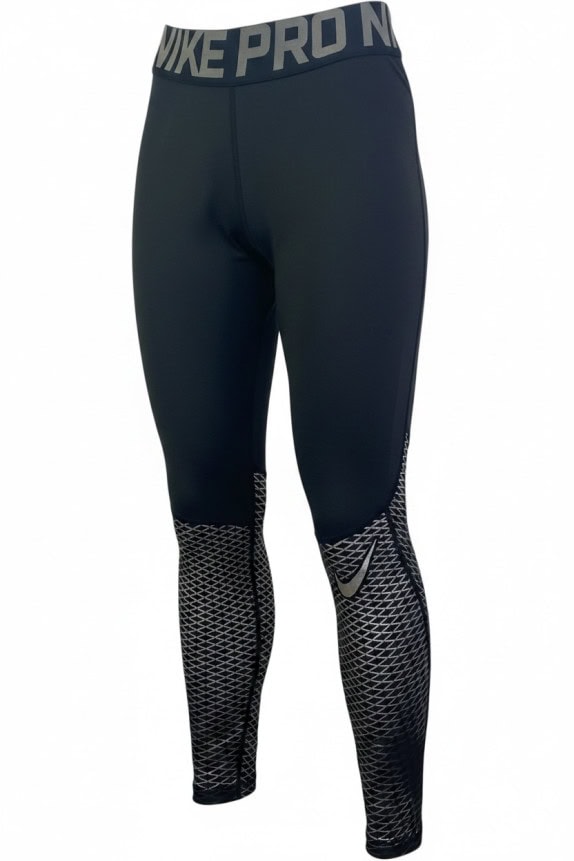 NIKE PRO TRAINING TIGHTS ATHLETIC BLACK MENS PRE OWNED S