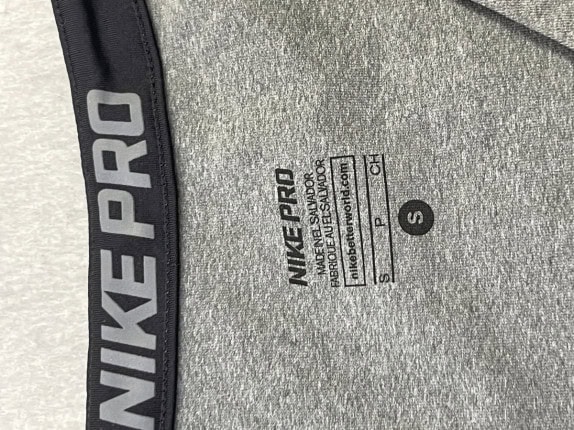 NIKE PRO T SHIRT ATHLETIC GRAPHITE PRE OWNED S