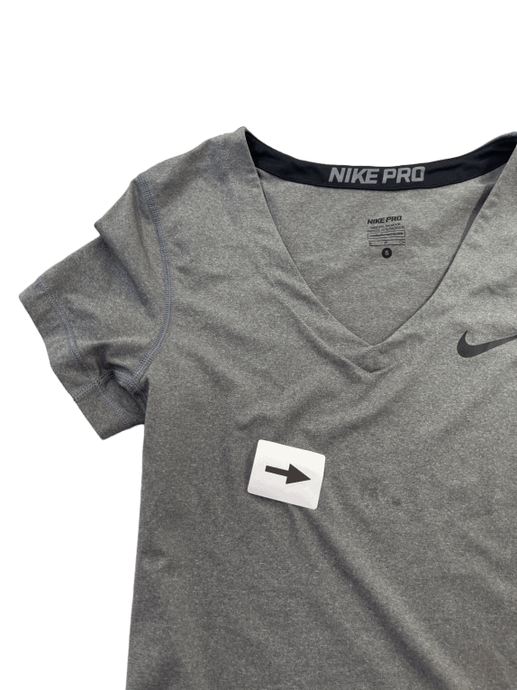 NIKE PRO T SHIRT ATHLETIC GRAPHITE PRE OWNED S