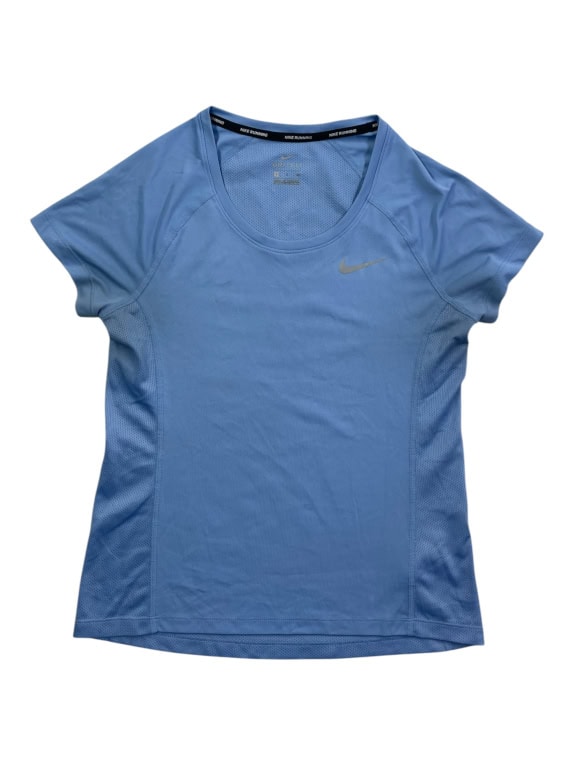NIKE RUNNING DRI-FIT T-SHIRT ΑΘΛΗΤΙΚΗ ΜΠΛΟΥΖΑ ΣΙΕΛ ΓΥΝΑΙΚΕΙΑ S