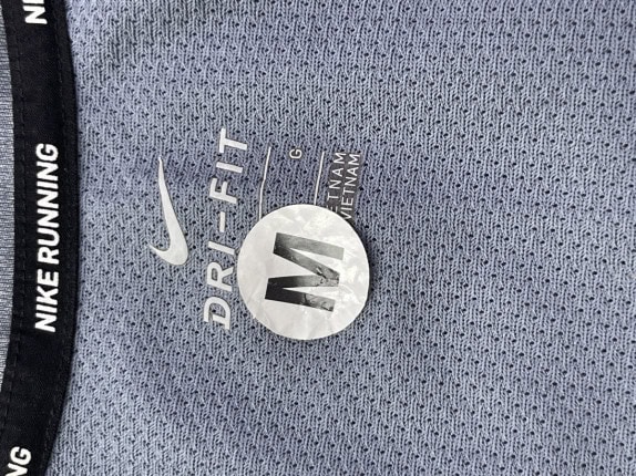 NIKE RUNNING T SHIRT SPORTY GREY WOMEN PRE OWNED M