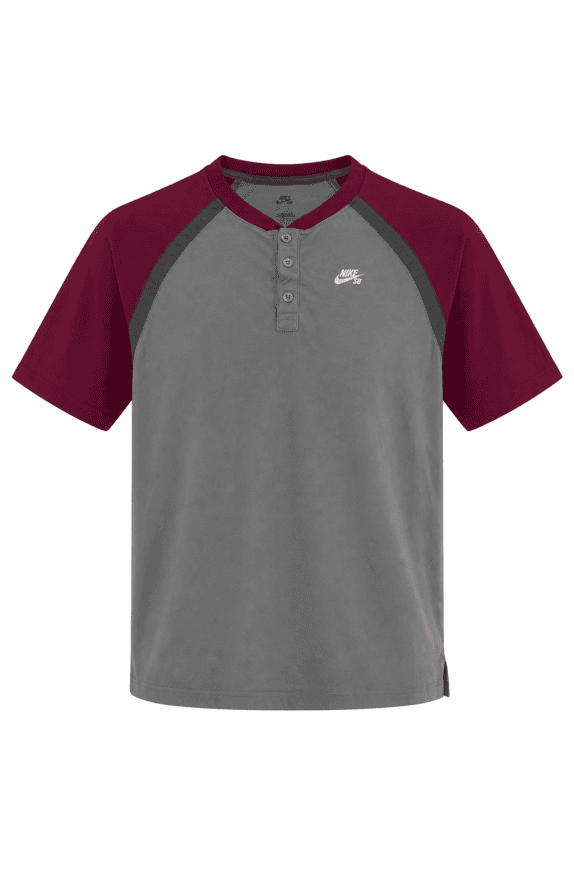 NIKE SB ΜΠΛΟΥΖΑΚΙ POLO STREETWEAR ΓΚΡΙ ΚΑΙ ΜΠΟΡΝΤΟ ΑΝΤΡΙΚΟ PRE OWNED S
