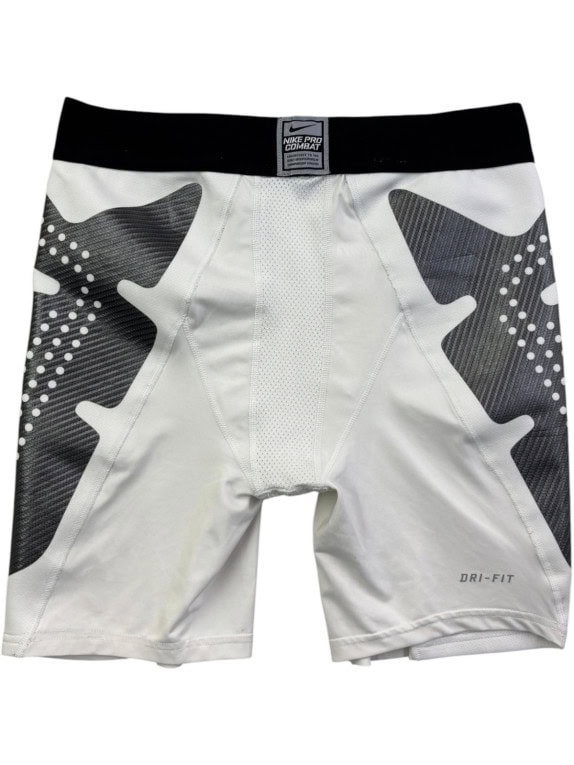 NIKE SHORTS LEGGINGS SPORTY WHITE MEN PRE OWNED L