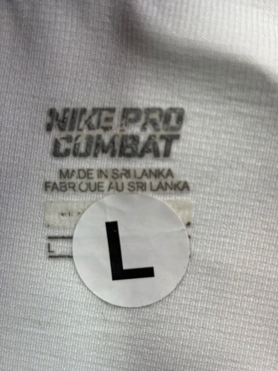 NIKE SHORTS LEGGINGS SPORTY WHITE MEN PRE OWNED L