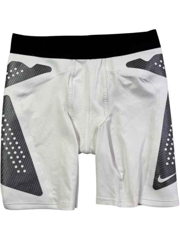 NIKE SHORTS LEGGINGS SPORTY WHITE MEN PRE OWNED L