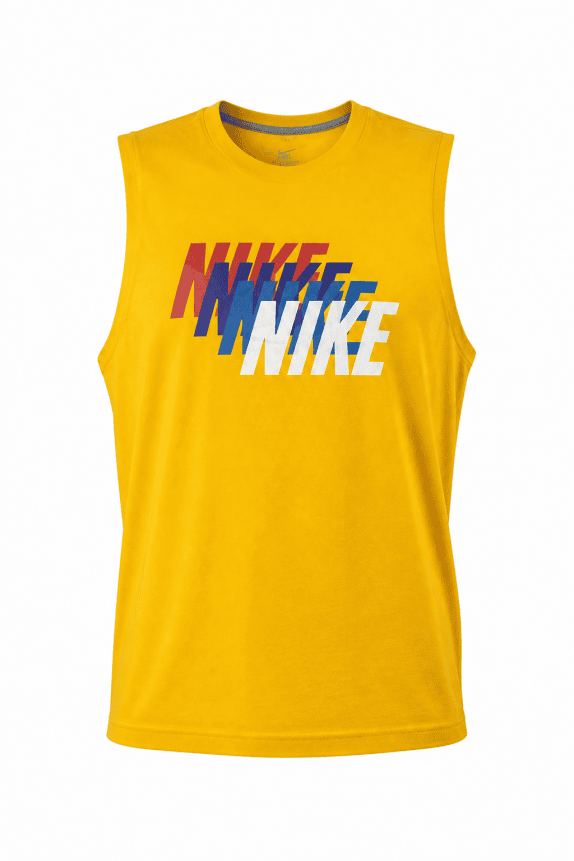 NIKE SLEEVELESS GRAPHIC TEE YELLOW ΑΝΤΡΙΚΟ PRE OWNED 2XL