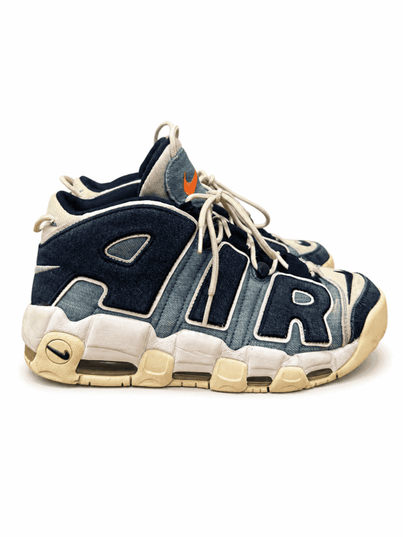 Nike Air More Uptempo 96 Denim 2019 SNEAKERS STREETWEAR BLUE MEN PRE OWNED EU 42.5