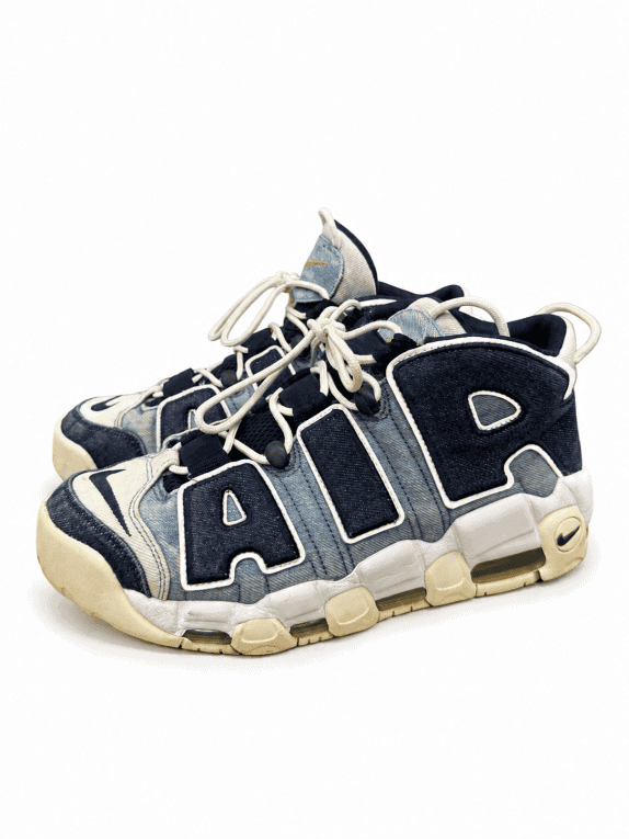 Nike Air More Uptempo 96 Denim 2019 SNEAKERS STREETWEAR BLUE MEN PRE OWNED EU 42.5