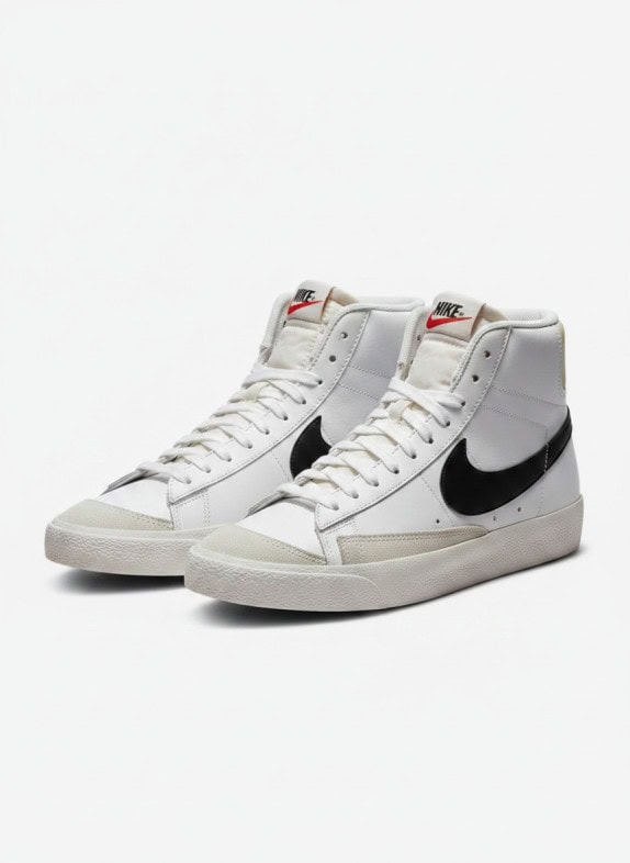 NIKE SNEAKERS VINTAGE WHITE MEN PRE OWNED 39